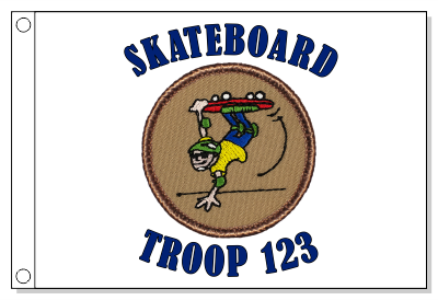 Skateboard Patrol Flag