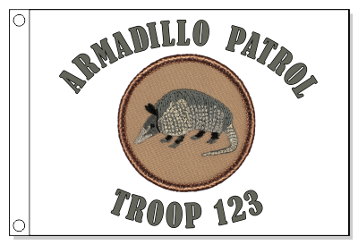 Armadillo Patrol Flag