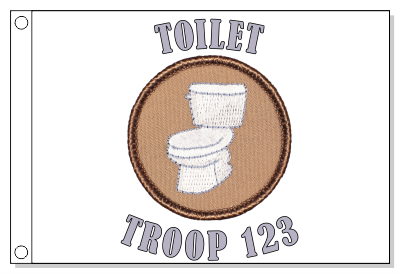 Toilet Patrol Flag