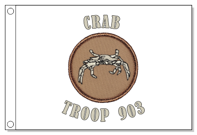 Crab - Silver Patrol Flag