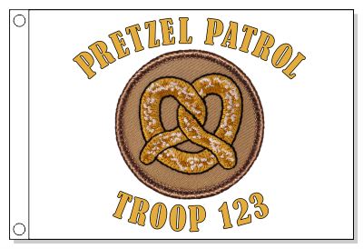 Pretzel Patrol Flag