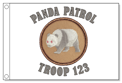 Panda - Albino Patrol Flag