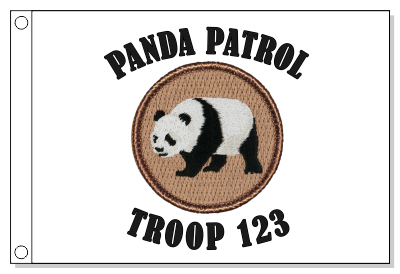 Panda Patrol Flag