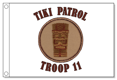 Tiki Patrol Flag