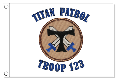 Titan - Blue Patrol Flag
