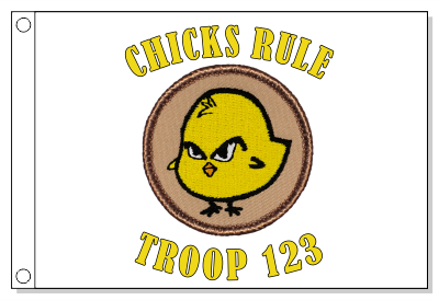 Serious Chicks Patrol Flag