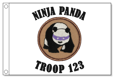 Ninja Panda Patrol Flag