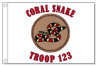 Coral Snake Patrol Flag
