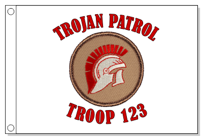 Trojan Patrol Flag