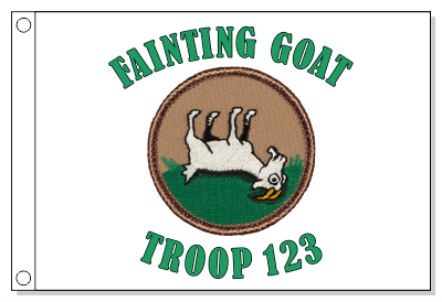 Fainting Goat Patrol Flag