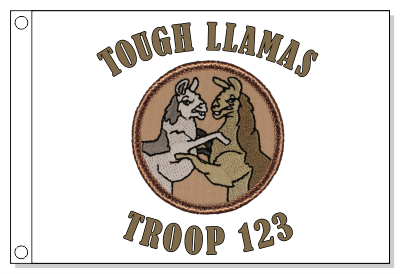 Fighting Llamas Patrol Flag