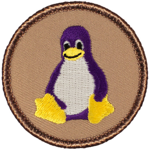Cartoon Penguin - Purple Patrol Patch