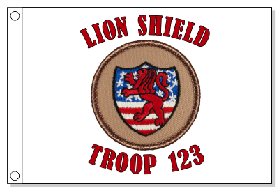 Lion Shield Patrol Flag