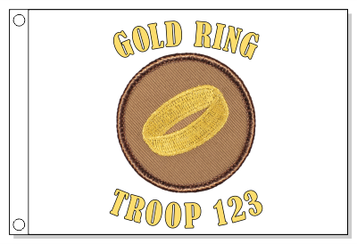 Gold Ring Patrol Flag