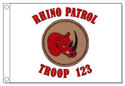 Rhino - Red Patrol Flag