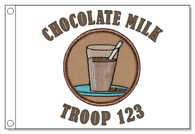 Chocolate Milk Patrol Flag