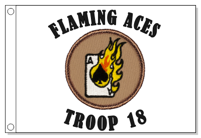 Flaming Aces Patrol Flag