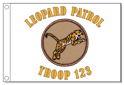 Leaping Leopard Patrol Flag