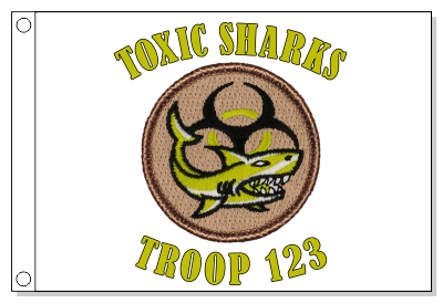 Toxic Shark Patrol Flag