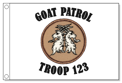 Goat Crest Patrol Flag