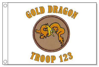 Gold Dragon Patrol Flag