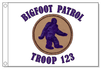 Bigfoot - Purple Patrol Flag