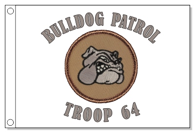 Bulldog Patrol Flag