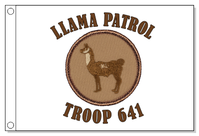 Llama Patrol Flag