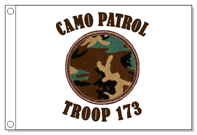Camouflage Patrol Flag