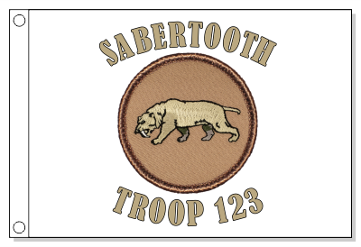 Sabertooth Patrol Flag