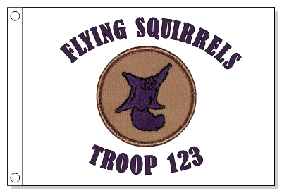 Flying Squirrel - Purple Patrol Flag