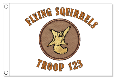 Flying Squirrel Patrol Flag