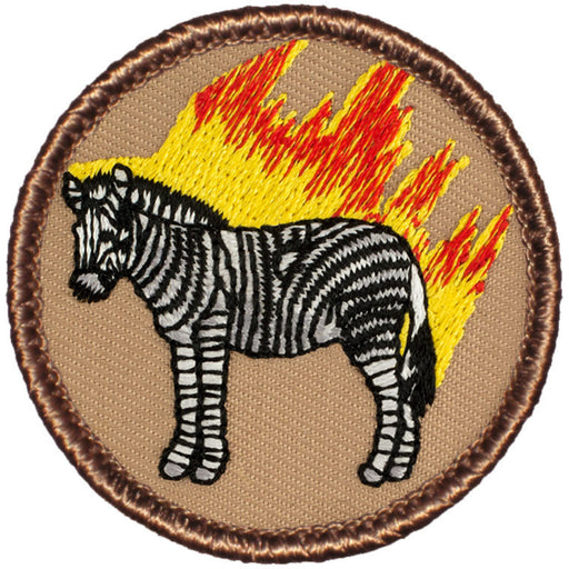 Zebra - Flaming Patrol Patch