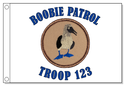 Blue Footed Boobie Patrol Flag