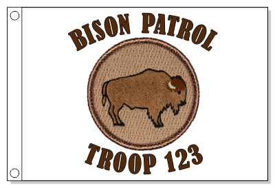 Bison Patrol Flag