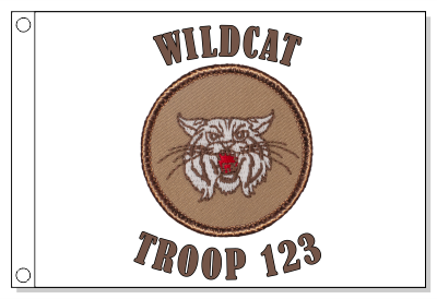 Wildcat - Tan Patrol Flag