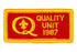 1987 Quality Unit Patch Square Corners