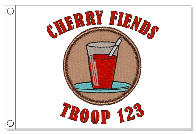 Cherry Kool Aid Patrol Flag