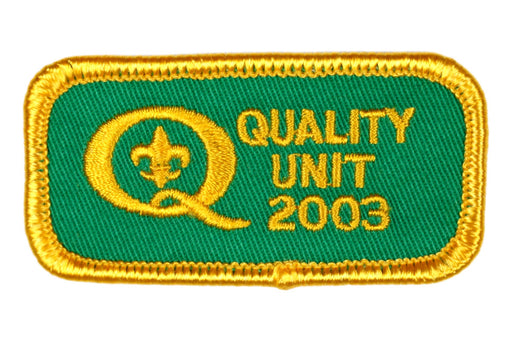 2003 Quality Unit Patch