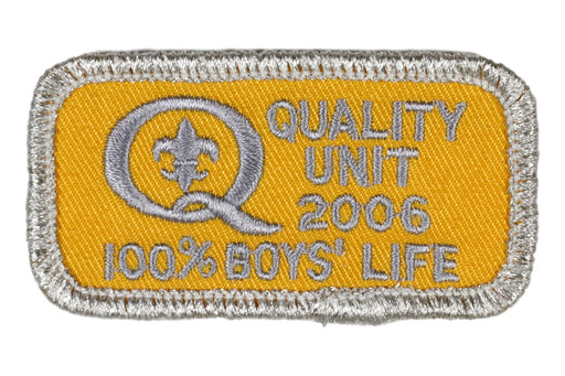 2006 Quality Unit 100% Boys' Life Patch