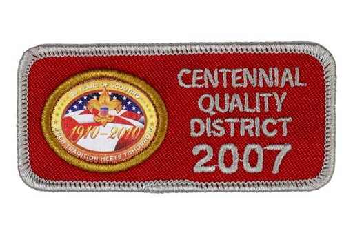 2007 Centennial Quality District Patch