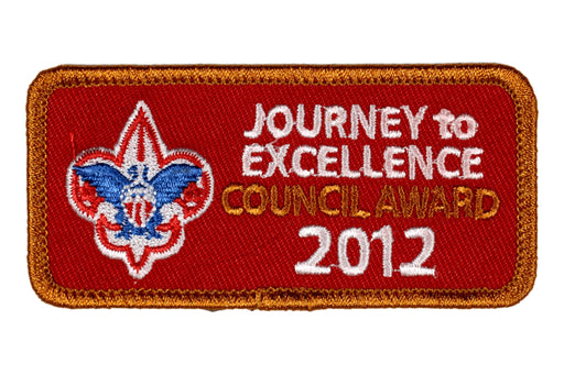 2012 Council Journey to Excellence Award Bronze Patch