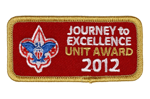 2012 Unit Journey to Excellence Unit Patch Award Gold