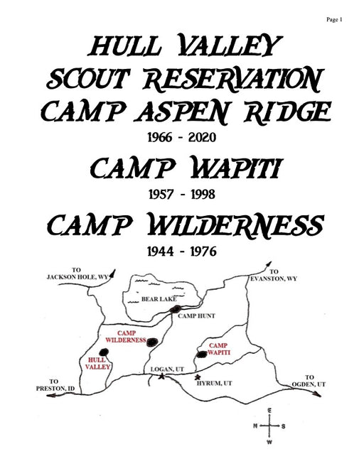 Guide to Collecting - Camp Hull Valley-Wapiti-Wilderness