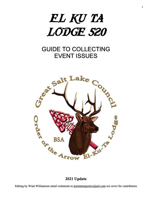 Guide to Collecting Lodge 520 Event Issues