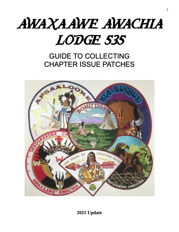 Guide to Collecting Lodge 535 Chapter Patches