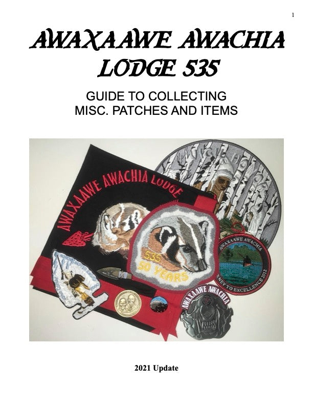 Guide to Collecting Lodge 535 Miscellaneous Patches