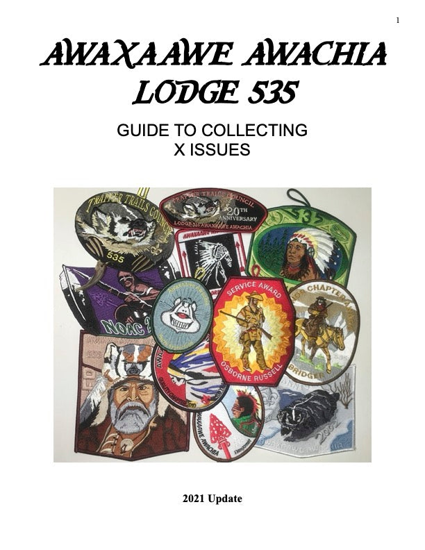 Guide to Collecting Lodge 535 X Issues