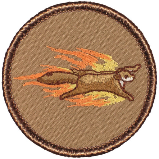 Flaming Flying Squirrel Patrol Patch