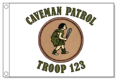 Caveman Patrol Flag